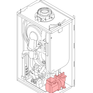 7855245 - BAXI - 600 Range - 624 - Kit Grundfos Pump Assembled